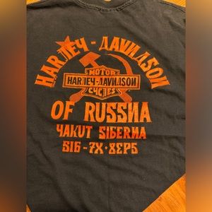 Rare Harley Davidson of Russia Shirt John Jordan artwork
